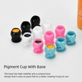 thumbnail image 4 of 200 Uds. Tazas de tapas de tinta para tatuaje con Base de pigmento de tatuaje engrosado, 4 of 8