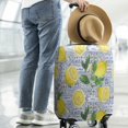 thumbnail image 2 of Yellow Lemon Fruit Tiles Blue Pattern Luggage Cover Fashion Suitcase Cover Baggage Covers Fit 25-28 Inch Luggage (Go Travel), 2 of 5