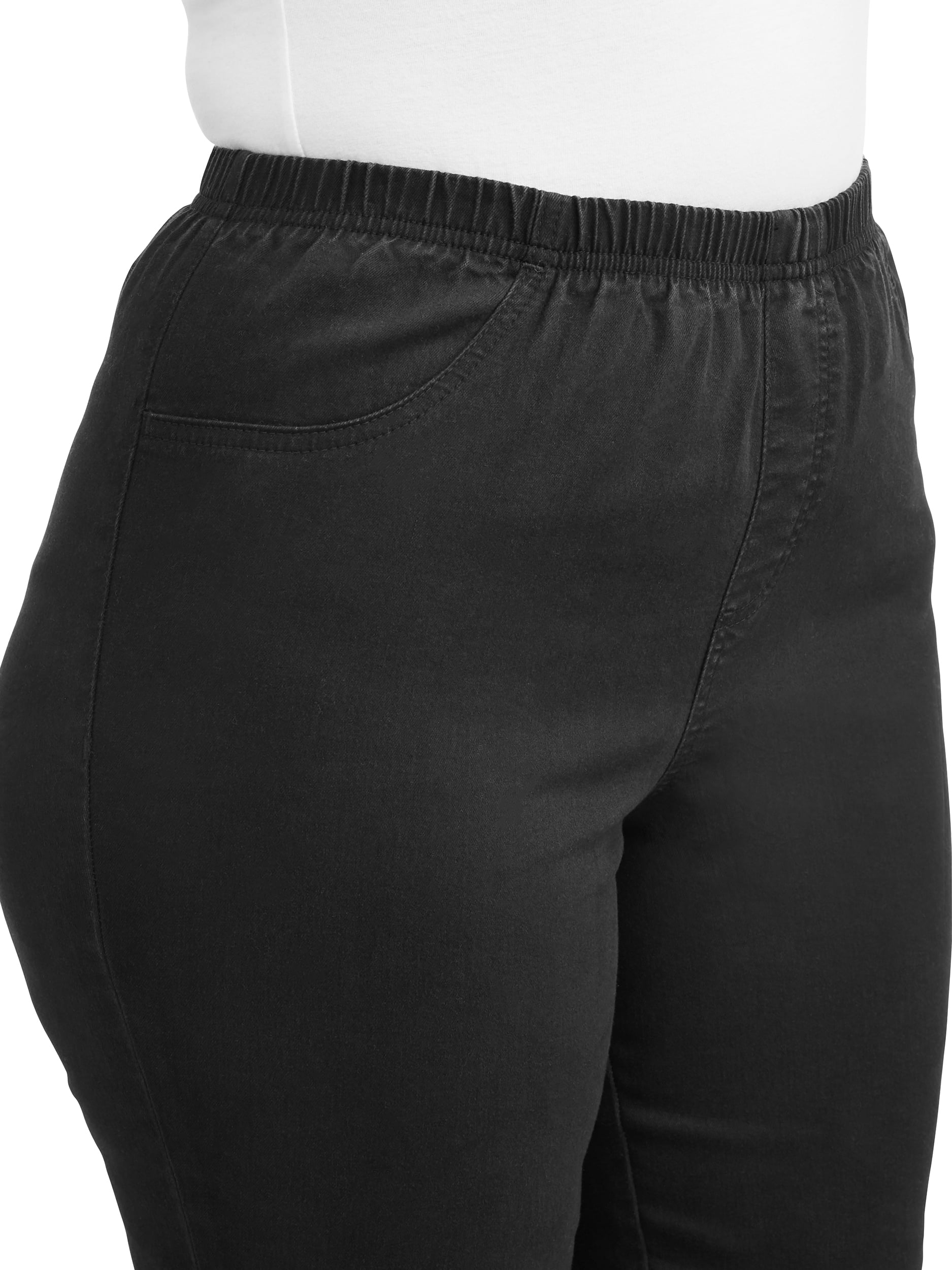 JMS Just My Size by Hanes Women's Plus Size Pull-On Stretch Denim Jeggings