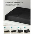 thumbnail image 5 of SONGMICS 30" Storage Ottoman Bench Folding Ottoman with Storage Footstool Hold up to 660 lb for Living Room Black, 5 of 6