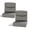 Canvas Charcoal, variant on Aoodor 25x25x6 Inch Smile Outdoor Chair Cushions Set, UV Resistant, Water Resistant, Sunbrella Fabric Deep Seating Outdoor Cushion for Patio Furniture, Sofa, and Couch, Set of 2, Canvas Navy