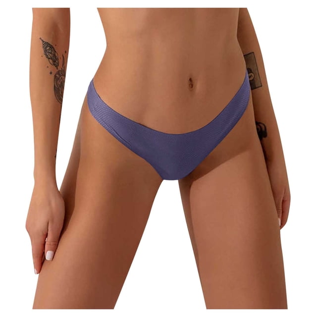 Harpily 2025 Intimates Women's Fashion Basic Elastic Comfortable Clearance Solid Color Underwear