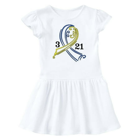 

Inktastic Down Syndrome Ribbon 3 21 Gift Baby Girl Dress