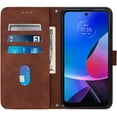 thumbnail image 4 of Case for Motorola Moto G Play 4G 2024 Wallet Case, Moto G Play 4G 2024 Phone Case with Card Holder Kickstand Magnetic Closure Durable Leather Shockproof Cover for Moto G Play 4G 2024 Brown YBS, 4 of 10