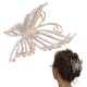 thumbnail image 2 of Pinza para el pelo con forma de mariposa, pinza para el pelo con perlas falsas y diamantes de imitación, 2 of 8