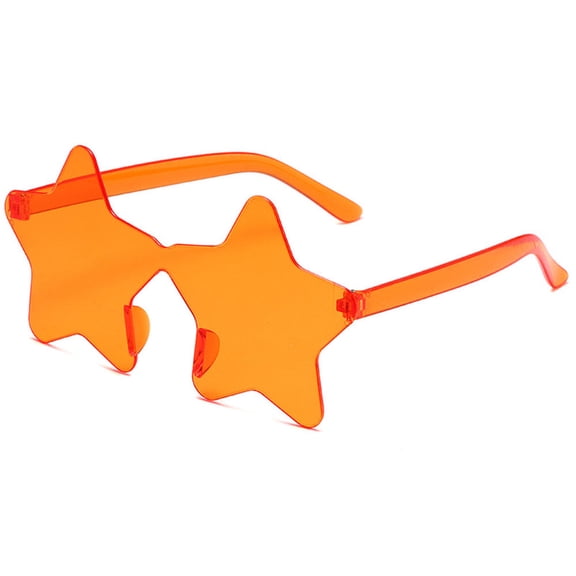 Fashion Pentagram Sunglasses Frameless Star Shaped Women's Glasses Men's Cosplay Eyewear Disco Glasses