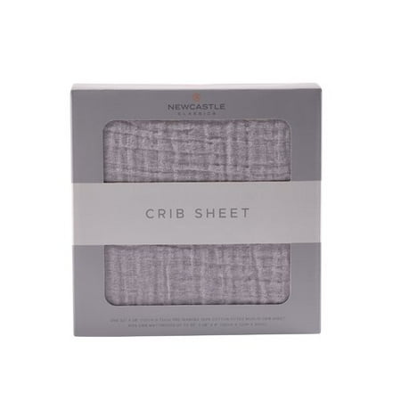 Newcastle Classics Cool Grey Fitted Crib Sheet Walmart Com