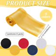 thumbnail image 2 of 6 Yards 6 Colors Cord Cover Satin Fabric 2.56 Inch Chandelier Chain Cover Polyester Fabric Cord Cover for Chandelier Lighting Wire Cover Headdress Bowknot Handmade DIY, 2 of 8