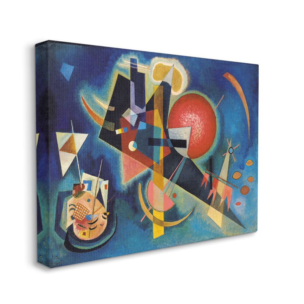 BLUE YELLOW KADINSKY 13-FRAMED CANVAS ABSTRACT WALL ART PICTURE PAPER PRINT 