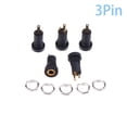 thumbnail image 1 of 5 conectores de audio PJ392A de 3/4 pines, conector hembra para auriculares de 3,5 mm con tuerca, conector de audio estéreo de 3/4 pines, 1 of 6