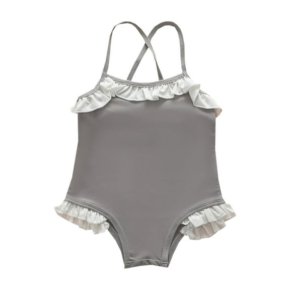 Girls Swimsuits Solid Girls Swimsuit One Piece Cute Bikini for Teen Girls 4-5 Years Girls Fashion