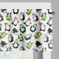 thumbnail image 5 of Ambesonne Penguin Valance & Curtain, Happy Funny Animals, 55"x36", Multicolor, 5 of 7