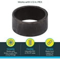 thumbnail image 3 of SharkBite PEX Pipe Crimp Ring - Heavy Duty, 25 Pack, 1/2 Inch, 3 of 5