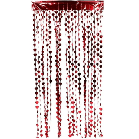 

Valentine s Day Anniversary Double Sided Glitter Paper Hanging Heart Curtain
