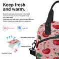 thumbnail image 5 of Herdesigns Cherry Insulated Lunch Bag for Women Men Adults Large Reusable Lunch Box Cute Fruit Leakproof Cooler Tote Bags with Adjustable Shoulder Strap, 5 of 6