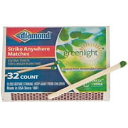 Diamond Greenlight Strike On Matches (32 per pack 10 Pack)