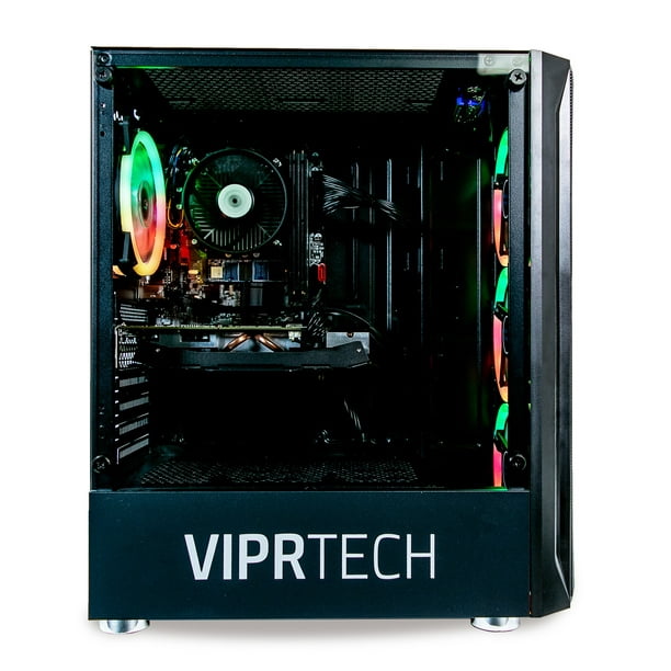 ViprTech.com Pro Gaming PC Desktop Computer - Intel i5 4th Gen, NVIDIA GTX 1050 2GB, 8GB RAM, 1TB, VR Ready, Wifi, RGB Fans, 1 Warranty, Fast Ship, Windows 10 Pro - Walmart.com