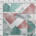 thumbnail image 3 of oneOone Cotton Cambric Sea Green Fabric Geometrical Dress Material Fabric Print Fabric By The Yard 42 Inch Wide, 3 of 4