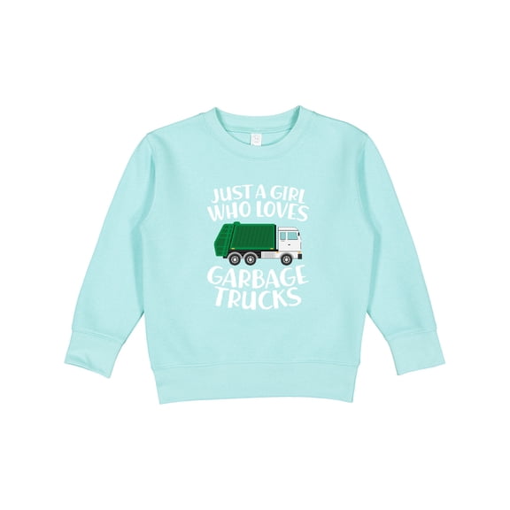 Inktastic Just a Girl Who Loves Garbage Trucks Toddler Sweatshirt