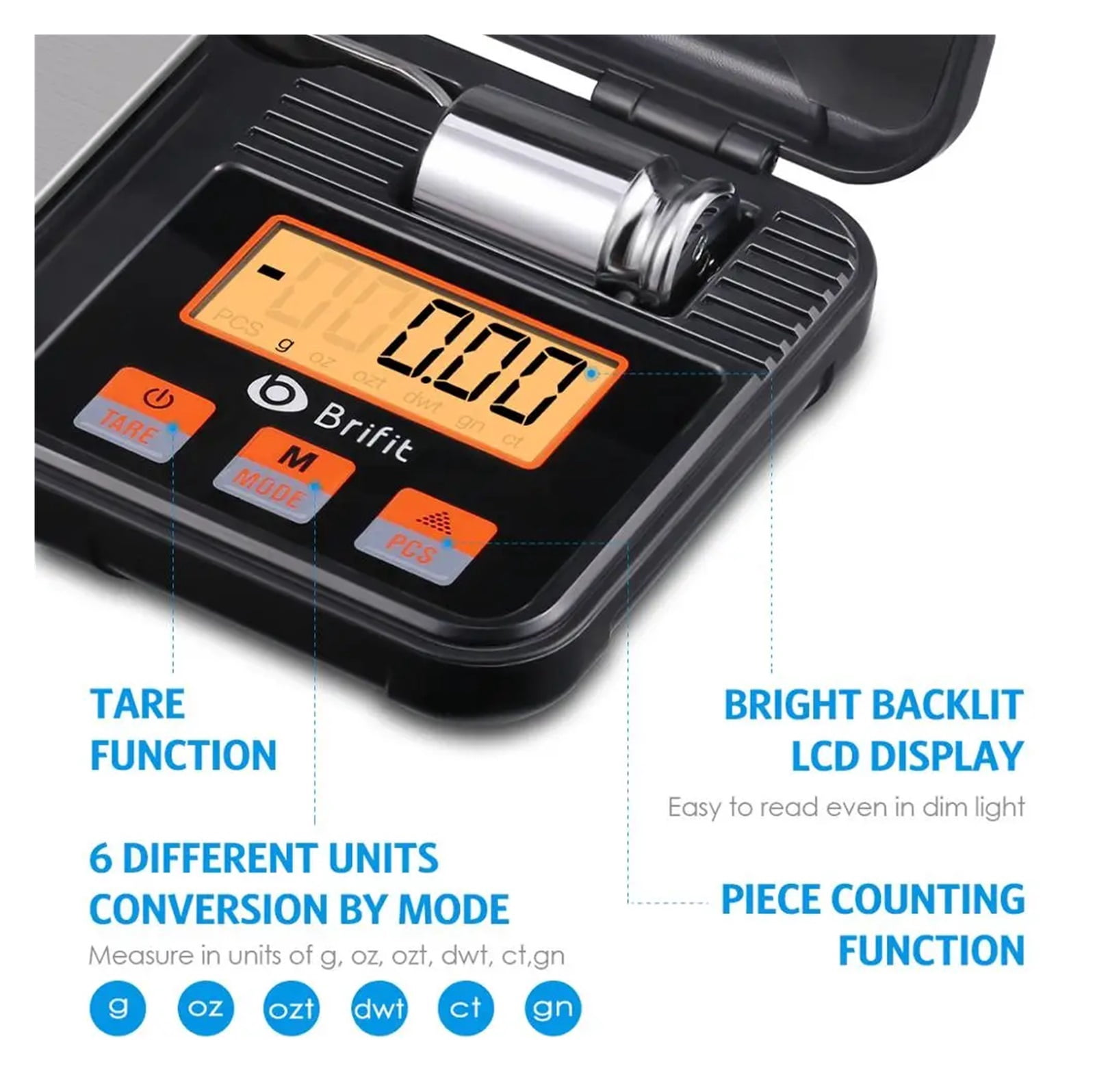 200g 0.01g Jewelry Mini Scales Stainless Steel Electronic Scale Digital Pocket Scale Gold Gram Balance Weight Scale Portable - High Precision