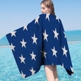 thumbnail image 3 of Oversized USA Beach Towels, Striped Pool Towels, Quick Dry 60x30 Inch, Lightweight Travel Towels, Spa Beach Cover, Durable Cotton Blend, For Family Vacations, Poolside Lounging, Water Sports, 3 of 8