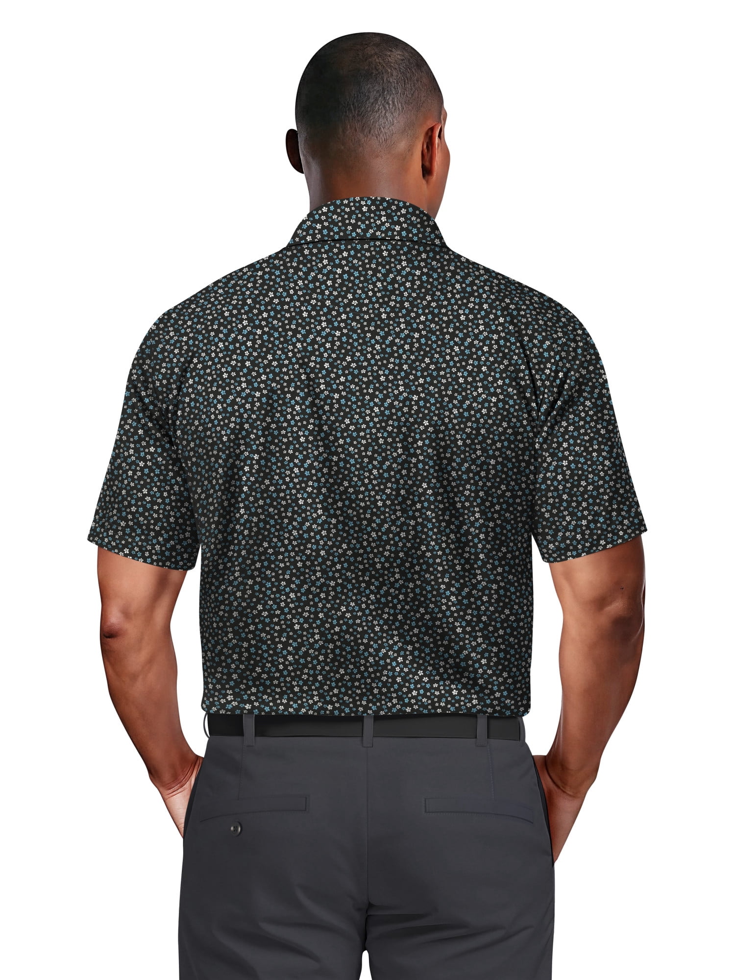 Ben Hogan Men's & Big Men's Performance Confetti Floral Polo Short Sleeve Polo Shirt, up to 5XL