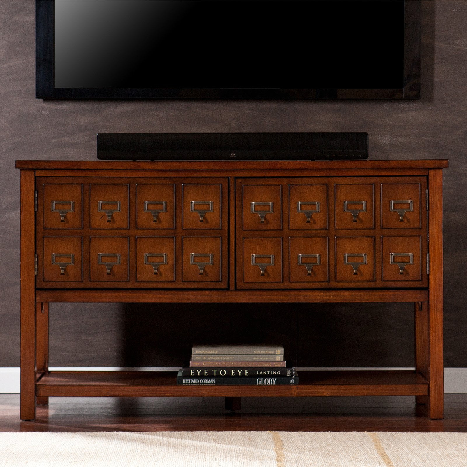 Southern Enterprises Hogart 48 In Apothecary Tv Stand Brown Gany