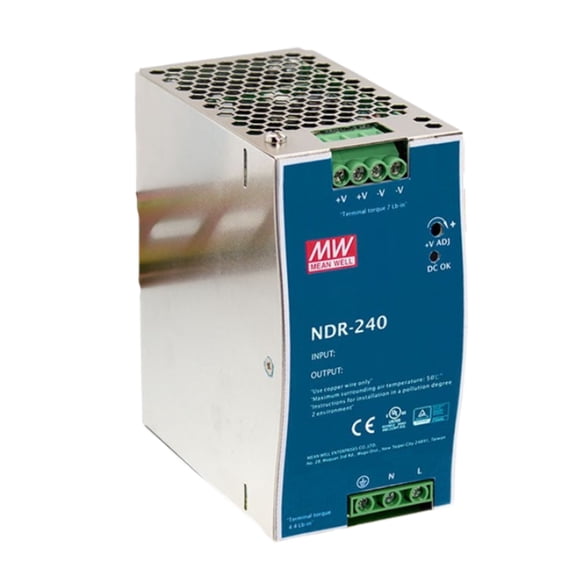 NDR-240-24 AC/DC Power Supply Single-OUT 24V 10A 240W 7-Pin, RoHS