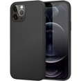 thumbnail image 1 of Compatible with iPhone 12 Pro Max 6.7 Inch 2020 Case, Shockproof Slim Fit Liquid Silicone Gel Rubber Protective Case Soft Touch Back Cover Fit with iPhone 12 Pro Max 6.7" - Black, 1 of 8
