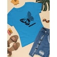 thumbnail image 3 of Butterfly W Leopard Print T-Shirt Women -Image by Shutterstock, Female 3X-Large, 3 of 4