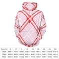 thumbnail image 2 of Pink Red Plaid Pattern Background Men's Women Vintage 3D Hooded Sweatshirt - All-Season Loose Fit Streetwear, 2 of 6