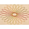 thumbnail image 1 of Ahgly Company Indoor Rectangle Patterned Carrot Orange Area Rugs, 2' x 4', 1 of 6