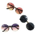thumbnail image 4 of Lunettes de Soleil Mode Cool Enfants Filles Garçons Protection Solaire UV400 Fleur Ronde Dégradé Lunettes Lunettes, 4 of 4