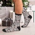 thumbnail image 7 of Vsdgher Halloween Gnome Unisex Crew Socks Lightweight Breathable Ventilation Ankle Socks, Mid-calf socks for Daily, 7 of 7