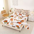 thumbnail image 2 of Manfei Cartoon Pet Bed Sheets, Sweater Dog Full Size Sheets, White Brown, 4-Piece, 1 Flat Sheet, 1 Fitted Sheet and 2 Pillowcases, 2 of 6