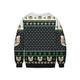 thumbnail image 4 of hirigin Women Men Christmas Sweatshirt, Long Sleeve Crew Neck Cat Print Casual Pullover Tops, 4 of 7