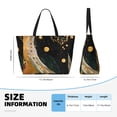 thumbnail image 4 of Disketp Abstract Gold Floral Galaxy Bolsa de Playa de Gran Capacidad, Bolso Impermeable y a Prueba de Arena para Mujer, Ideal para Playa, Piscina y Natación, 4 of 7