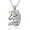 Multicolor-Pink Blue Purple, variant on Sterling Silver Unicorn Necklace, Unicorn Jewelry Birthday Gifts for Her Women