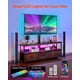thumbnail image 2 of VEVOR - Soporte para TV de 52" con soporte para televisores de hasta 75", centro de entretenimiento con toma de corriente y luces LED, consola de TV de altura ajustable con soporte y 3 cajones para, 2 of 9