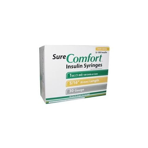 Sure Comfort Syringe 30 Gauge 1cc 5 16 100ct Pack Of 10 Walmart Com Walmart Com Sure Comfort Syringe 30 Gauge 1cc 5 16 100ct Pack Of 10 Walmart Com Walmart Com