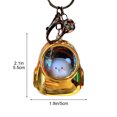 thumbnail image 3 of Mochila de Metal Oso Ganfancp Luz de Noche Llavero Colgante Amuleto, 3 of 5