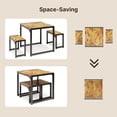 thumbnail image 6 of Aiho Dining Table with 2 Benches, 3-Piece Kitchen Table Set for Small Space, Wood Table Top Retro, 6 of 9