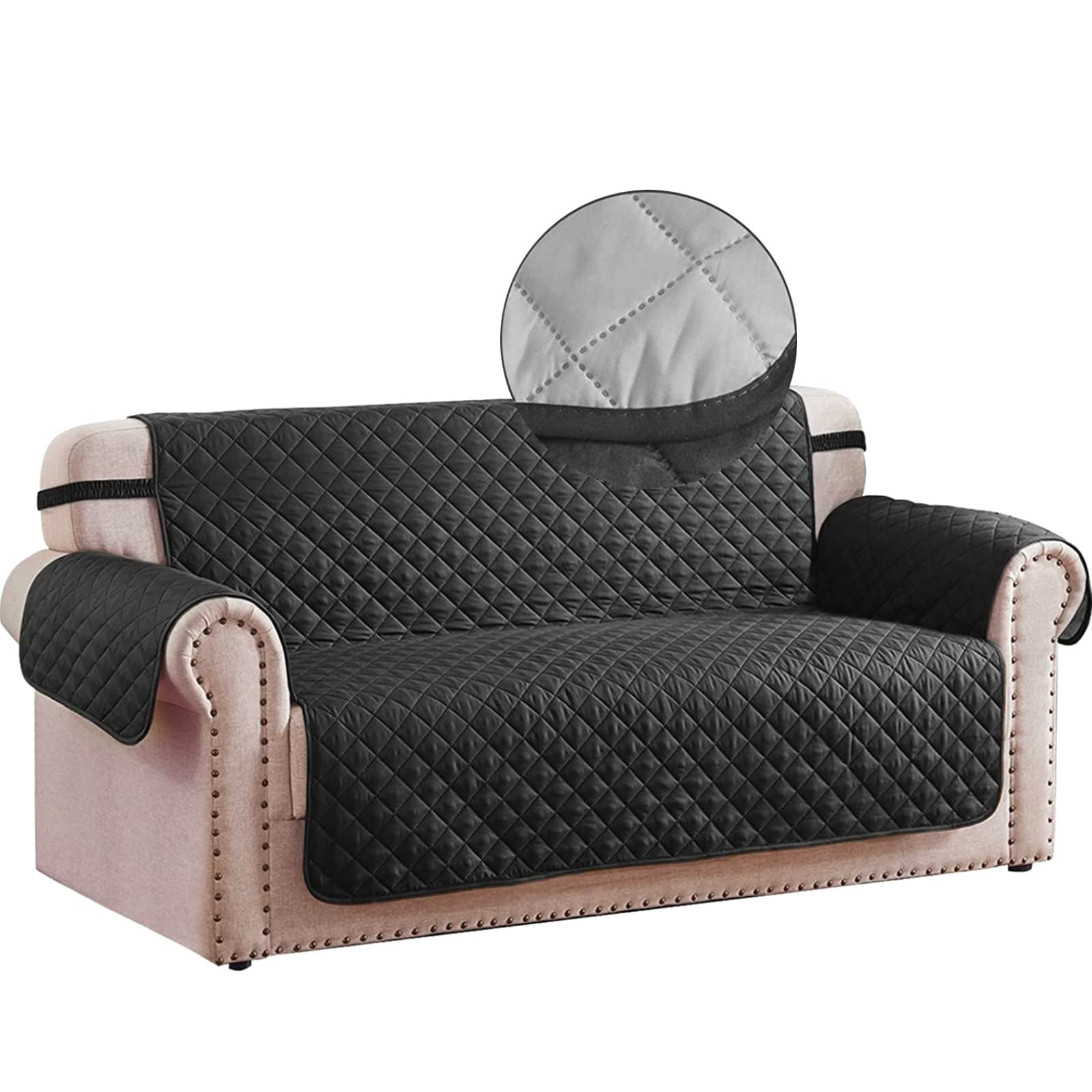 RHF Reversible Sofa Slipcover NonSlip Couch Cover,Microfiber Pet Cover