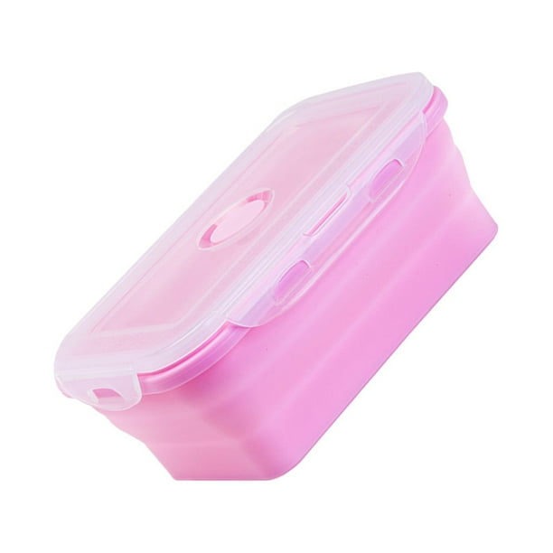 Caja de conservación de silicona Naiovety Organizadores de utensilios de cocina rosa 800ml