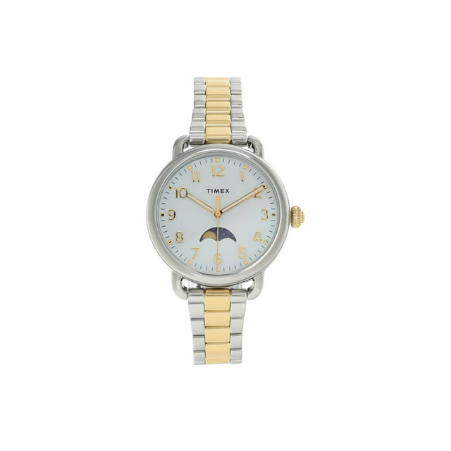 Timex 34 mm Timex Standard Stainless Steel Bracelet Watch Silver/Mop/Two-Tone One Size