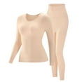 thumbnail image 2 of Wlynlyn Thermal Underwear Sets for Women Long Johns Winter Warm Base Layer Seamless Soft Top Bottom 2 Piece Sets, 2 of 7