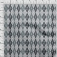 thumbnail image 3 of oneOone Georgette Viscose Light Gray Fabric Argyle Check Dress Material Fabric Print Fabric By The Yard 42 Inches Wide, 3 of 4