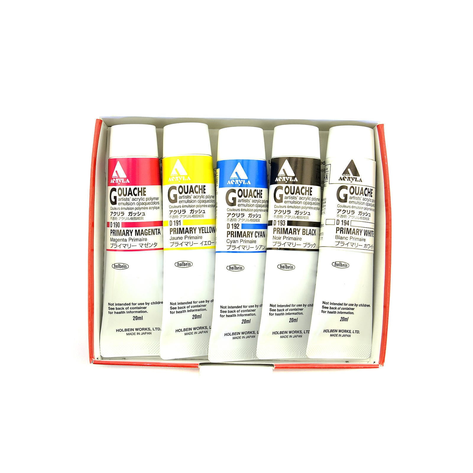 Holbein Acryla Gouache 5-Color 12ml Introduction Set – ARCH Art Supplies