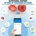 thumbnail image 3 of RENPHO Bluetooth Food Scale with App, Digital Smart Kitchen Scale, Glass, White, 3 of 9