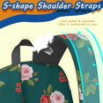 thumbnail image 5 of Pioneer Flower Floral Print Pattern 17" School Backpacks for Teens,Waterproof Oxford Fabric,S-Shape Padded Straps for School,Travel,Hiking,Camping, 5 of 5